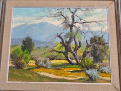 DARWIN DUNCAN PAINTING EARLY CALIFORNIA LANDSCAPE IMPRESSIONISM LISTED FAMOUS