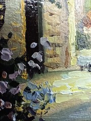 Oil painting Original art Cityscape 4 x 6 inches