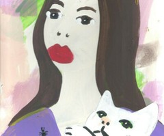 Cindy with Lindy by William Mayer new york artist surreal impressionist