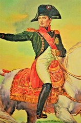 VICTOR GILBERT Original Signed Napoleon Portrait Landscape Watercolor Painting