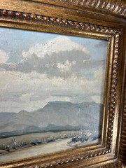 DWIGHT C HOLMES TEXAS ANTIQUE PLEIN AIR IMPRESSIONIST DESERT LANDSCAPE PAINTING