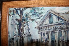 FRAMED ORIGINAL OIL ON CANVAS EL TEMPLETE OLD HAVANA, CUBA ARTIST: HECTO VIDAL