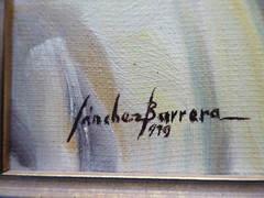 Sanchez Carrera 1979 Spanish Flamenco Malaga Oil on Truck Collectable!