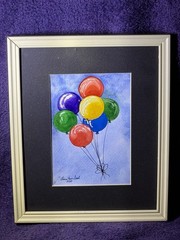Watercolor Balloon Painting