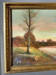 LARGE ORIGINAL LANDSCAPE PASTEL PAINTING – GEORGE THOMPSON HOBBS (1846-1929)