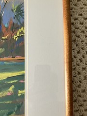 STEPHEN BURR IMPRESSIONIST MAUI SCENE ORIGINAL PASTEL PAINTING KOA FRAME 30”x37”