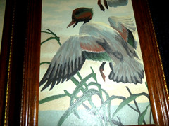 Pr Vtg 60s Paint By Number Paintings Craft Master Ducks in Flight 6×12″