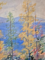 HARRIETT R. KIRKPATRICK (Columbus, Ohio, 1877-1962), „Kentucky“ Orig. Watercolor