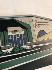 SOUTH CHARLESTON WV Memorial Ice Arena Tole Painting Replica WEST VIRGINIA