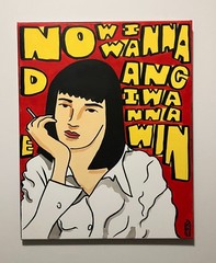 Original 90s Movies Pulp Fiction Mia Wallace Dance Pop Art Painting 16×20 Canvas