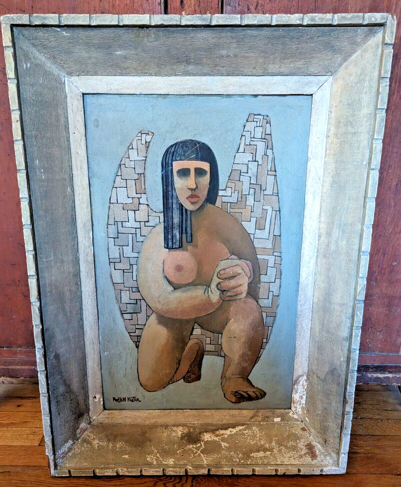 Russell Keeter Original, Woman Kneeling, 36×26″ *RARE*