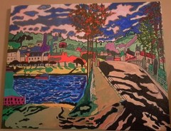 PJH STUDIOS – My Artist Rendition Of CLAUDE MONET’s – Bridge – Acrylic ⭐️