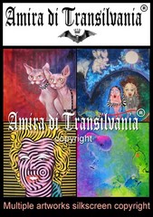 pop art contemporary painting indipendent artist vampires monster cartoon comix