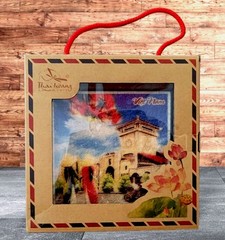 Vietnam Painting Rice Paper Colorful Women Framed Thai Koang Original Rice Art