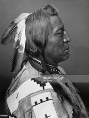 Blackfeet Chief Two Guns White Calf, Large Oil on Canvas Painting by John Berry