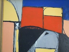SIGNED VINTAGE MODERNISM POP ICON ABSTRACT EXPRESSIONISM NON OBJECTIVE COLORFUL