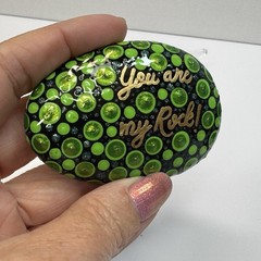 Encouragement, Love, and Kindness Rock – Hand-Painted By Jadel Rocks