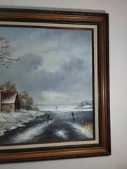 SIGNED JAMISON OIL PAINTING ARTWORK 29″×25″