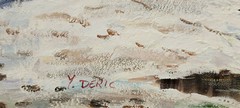 IMPRESSIONIST PAINTING By LISTED SPANISH ARTIST Y. DERIC „VILLAGE“ #2* SPAIN *