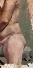 Oil Painting Of A Nude Male Figure