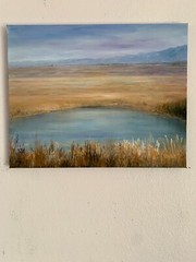 NEW LANDSCAPE OIL PAINTING 16x20inches OIL ON CANVAS BY GINA VANN UNFRAMED