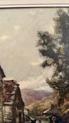 Henry John Yeend King Oil Painting On Wood Rustic English Countryside