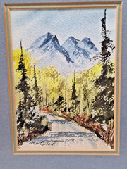 Pair Of Ann Sproul Watercolor Paintings Framed 11″ x 13″ Southwestern Scene