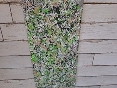 Original Abstract Action Painting Jackson Pollock style on canvas