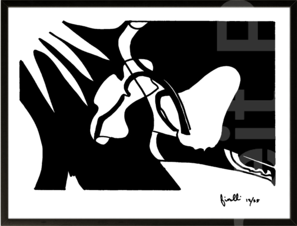 BIN TEMPLATE Ink/Paper 9×12 Modern Art Collectible Interior Design COA G6O