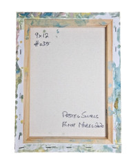 Acrylic Pour Painting Abstract White Blue Green Pink 8×10 Unframed OOAK Gift