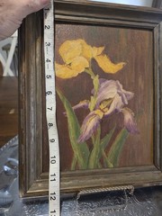 Vintage Floral Oil Painting, Moody, Mystical, Reinissance