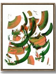 Bold Contemporary Abstract Original Signed Paper Wall Art Acrylic 11×14 BACH