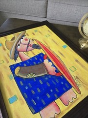 Cuban Art “ Don Quijote“ Acrylic ORIGINAL by M Ortiz