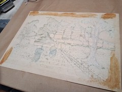 Fine Patricia Pat Kurtz California Artist Woodblock Print Taiwan? 9.5 x12″ 1966