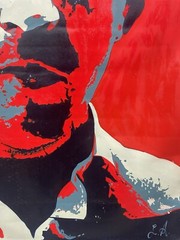 Original Colombian oil hand painting 32inx44in Pablo Escobar cartel drug lord