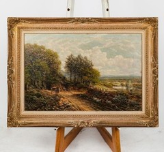 George William Mote (British, 1832-1909) – Original Victorian Landscape Painting