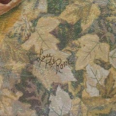 Autumn Leaf Multi Media Painting Fabric Collage