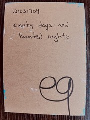 e9Art 5×7 ‚empty days and haunted nights‘ outsider art brut childlike folk naive