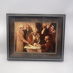 Old Man Wept Del Parson 1987 Signing Of The US Constitution open edition print