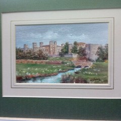 ORIGINAL ’91 by Listed M.Stojkovič LeedsCastle Kent Oil-on-Board Signed, Framed
