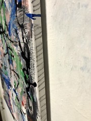 Tffn 996 Original Painting Abstract Lyrical 20 X 16 LW Jeffrey