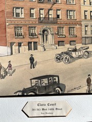 Antique Hamilton Heights New York City Building Watercolor O. W. McKennee 1910s?