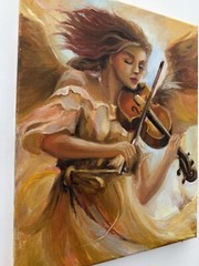 ORIGINAL PAINTING OIL,11×14 inch, Home Gift, Wall Art Decor, Signed Art, Authors