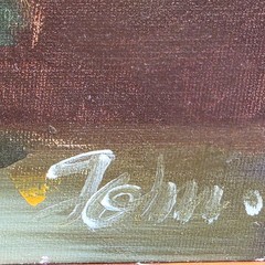 VTG Yellow Rose Floral Still Life Original Oil on 8×10 Canvas Warm Tone Signed