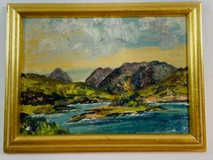 Vtg Irish E. I. Bryce Killarney Impressionist Paining – Marked Killarney 1973