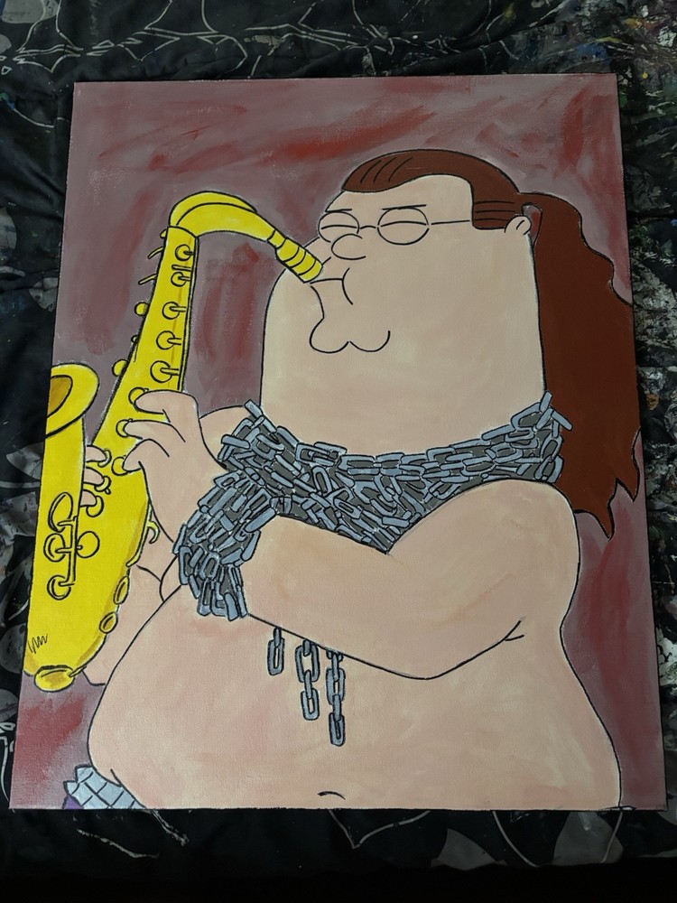 Family Guy Peter Griffin Still Believe Painting