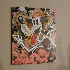 Original Art “Wolf Guts” Frank Forte 16″x20″ Lowbrow Pop Surrealism Original