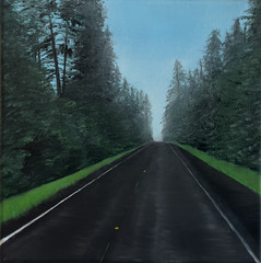 Driving through Olympic park 12″ x 12″
