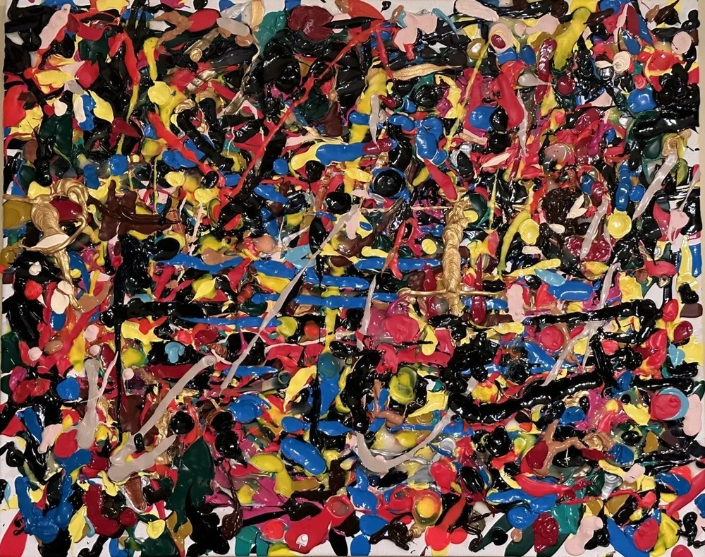 PJH STUDIOS – Jackson Pollock Style – Painting #1 Of My Series. Acrylic Painting