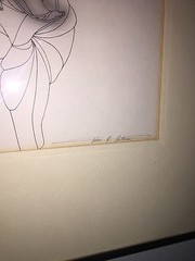 STUNNING JOHN LUKE EASTMAN GIRL ON A VINE SIGNED ORIGINAL SPRAYPAINT ON PAPER